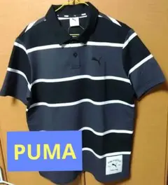 Puma ボーダーポロシャツ Mサイズ