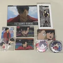 ハイキュー　セブンネット　オフショット　カラー　スクエア缶バッジ　黒尾鉄朗 ハイキュー 黒尾鉄朗 スクエア缶バッジ セブンネット オフショット