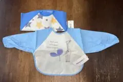 【未使用タグ付き】長袖エプロン 食事　工作　２枚組