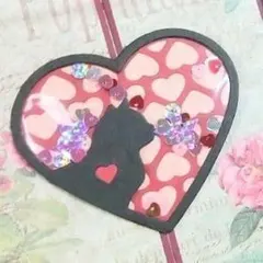 猫 ハート カッティングダイ キャット カード作り ハンドメイド