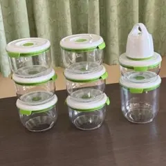 【フォーサ】真空保存容器 8個セット 真空ポンプ 密閉 タッパー FOSAのサムネイル
