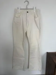 フレアデニム レディース ホワイト