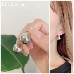 745 ボールフープピアス シルバー 丸 上品 お洒落 大人可愛い