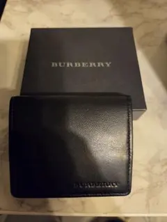 BURBERRY ブラック レザー コインケース