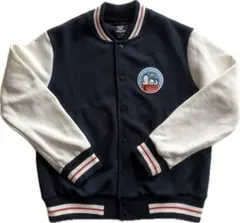 スヌーピー ジャケット ネイビー ホワイト　150 UNIQLO スタジャン