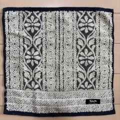 KANSAI YAMAMOTO 山本寛斎 ハンドタオル 花柄 黒ベージュ34cmのサムネイル