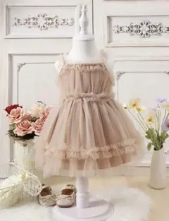 子供用ドレス チュール キャミソールドレス