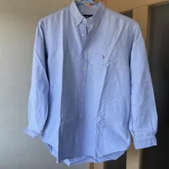 Ralph Lauren Yarmouth 100%コットン 長袖シャツ ブルー