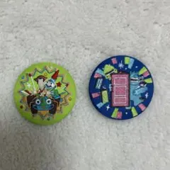 ディズニー　刺繍缶バッジ　トイストーリー　モンスターズインク