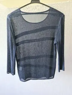 美品★長袖カットソー シースルー