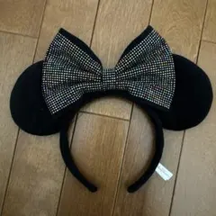 ミニーマウス風ビジュー付きカチューシャ