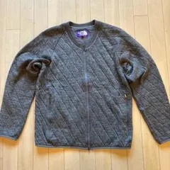 ノースフェイス　パープルレーベル　ウールキルティングカーディガン　メンズM