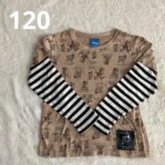 Mickey Mouse 長袖カットソー レイヤード風 120 こども服