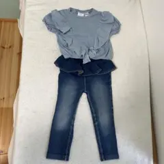 キッズ　80 90 ZARA プティマイン　半袖　パンツ