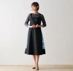 ノースリーブひざ丈ワンピース 黒