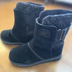 SOREL ブラックショートブーツ USA 6 ウォータープルーフ