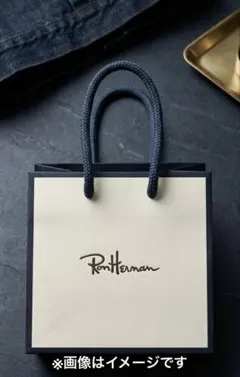 【美品】 Ron Herman ロンハーマン　ショップ袋 ホワイト・ネイビーのサムネイル