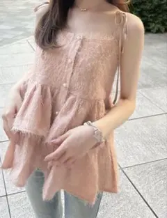 fiolilyスパークリングリボンキャミソール