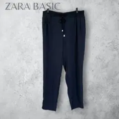 【ZARA BASIC ザラベーシック】　ウエスト絞り可能　イージーワイドパンツ
