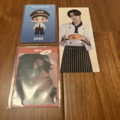 ENHYPEN WORLD シェフ　パイロット　ジェイク　ウエハース　ステッカー