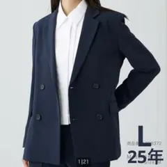 PLST 25SS トリアセブレンドダブルジャケット L ネイビー 近年モデル