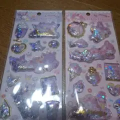 Kuromi & My Melody ホログラムシール 2シート