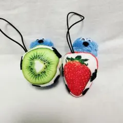 パペットスンスン フルーツぬいぐるみマスコット　2種セット