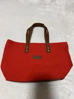 TULLY'S COFFEE レッドトートバッグ