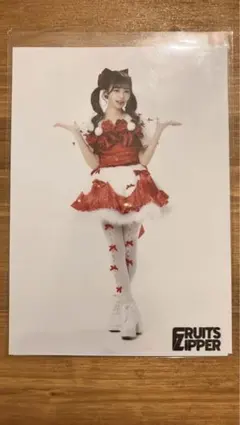 FRUITS ZIPPER 仲川瑠夏 クリスマス衣装 生写真