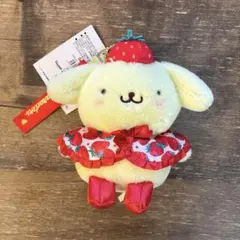 【新品】サンリオ　いちご新聞　マスコット　ポムポムプリン