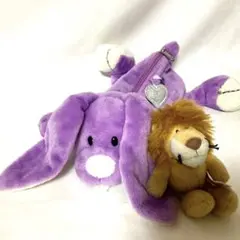 【匿名配送】NICIペンケース　筆箱　キーホルダー　ウサギ　ライオン　NICI