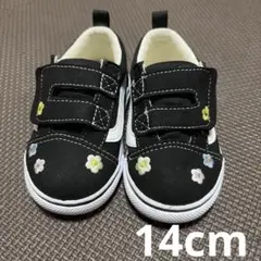 VANS 花柄刺繍　スニーカー　14cm
