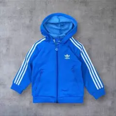 e*n様 アディダスオリジナルス　トラックジャケット　ブルー　キッズ 90 ジッ