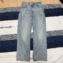 ZARA ワイドストレートバギーデニム　ブルー