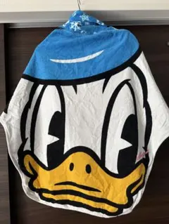 ディズニー　ドナルドダック フード付きタオル