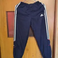 adidas ネイビー ストライプ 長ズボン