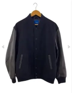 ビームス希少デザインスタジャンレザーブルゾンラムレザーエルボーパッチ