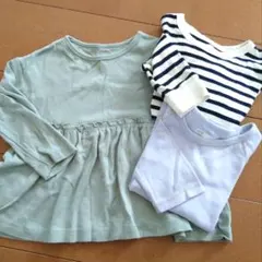 GITA 長袖カットソー　100cm 3枚セット