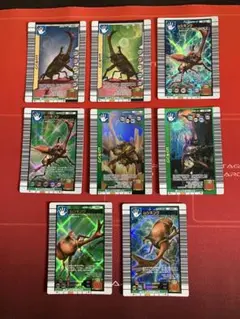 ムシキング　ムシキング8枚セット(3億枚・DS・夏・ファースト)