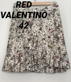 RED VALENTINO ♡花柄 フリル フレアスカート ミニ丈　Ｌ(42)のサムネイル