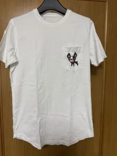 DSQUARED2 フレンチブルドッグ ポケットTシャツ ホワイトのサムネイル