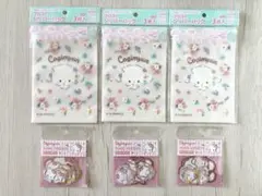 こぎみゅん　フロストジッパーバッグ✖️3枚入り　フレークシール✖️3セット