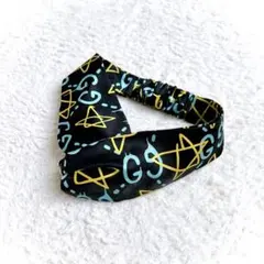 【GUCCI】Ghostシルクヘアバンド　「GG」グラフィティロゴのサムネイル
