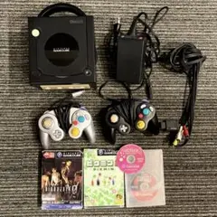 Nintendo ゲームキューブ本体 ブラック コントローラー2個メモリーカード
