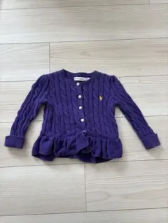 「美品」Ralph Lauren ケーブルニットカーディガン 18M 85cm