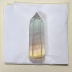 フローライト 天然石 パワーストーン 六角柱 置物 ストーン タワー ポイント