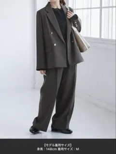 ウール ワイドパンツ