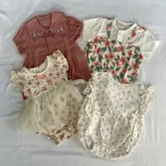 子供服♩ロンパース 4点セット 女の子 まとめうり