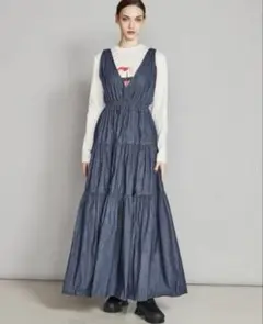 double standard clothing スウェット ワンピース フリル DSC / シフォンフリルワンピース DRESS Night STORE | ダブル