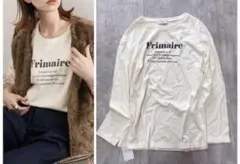 タグ付き未使用 スローブイエナ 40/2ロゴロンTee オフホワイト